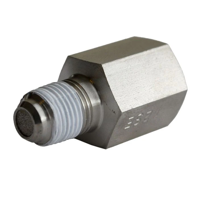 1998-2002 Cummins Snubber Adapter 1/8" NPT Male To 1/8" NPT Female Steel For Fuel Pressure (3279)