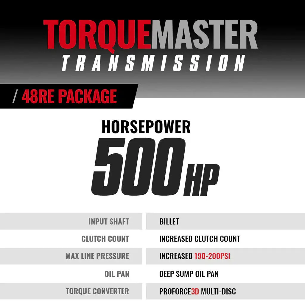 2005-2007 Cummins Torquemaster 48RE Transmission & Converter W/ TVV Stepper Motor W/ Tapshifter & Auxiliary Filter & Billet Input Package (4WD) (1064234BMT) - Image 2