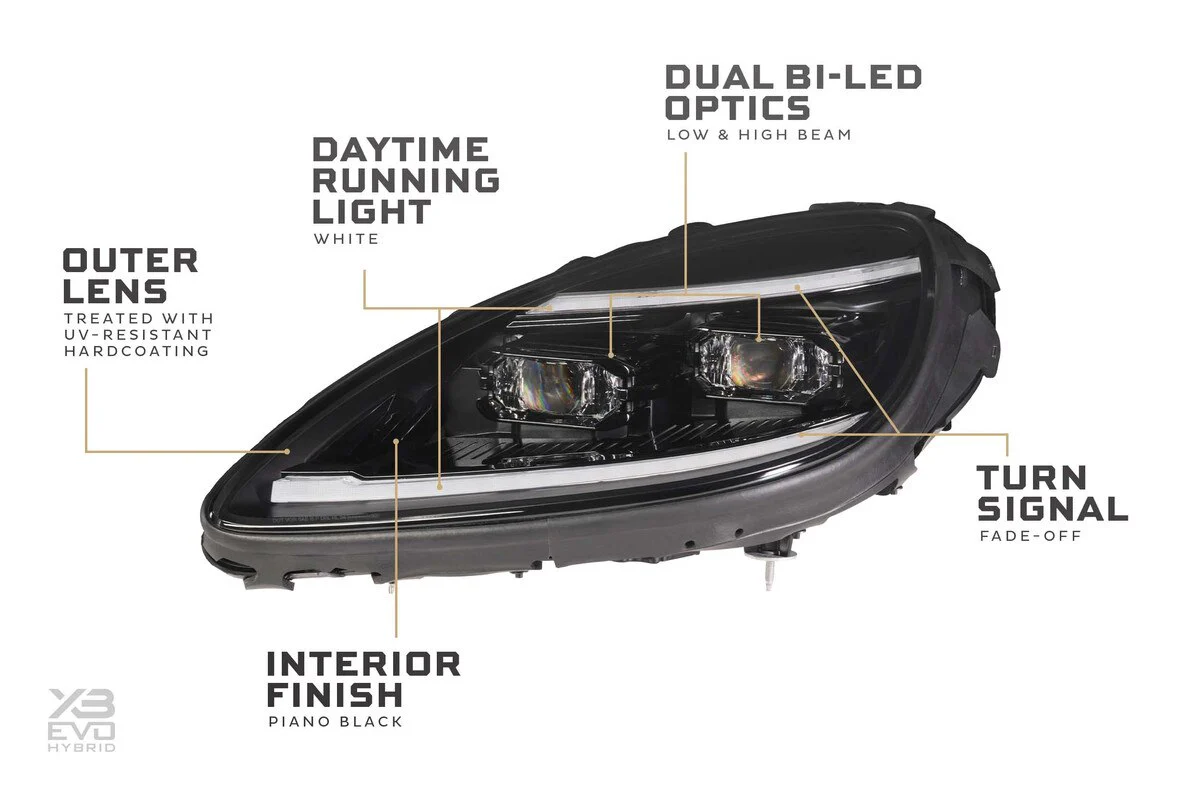 2005-2013 Corvette XB Evo Hybrid LED Headlights (LF2-460Y) - Image 4