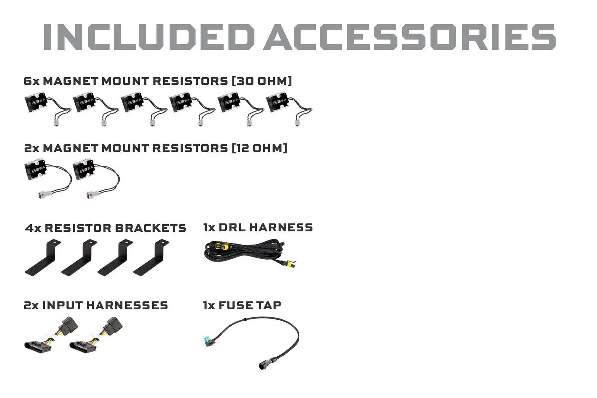 2005-2013 Corvette XB Evo Hybrid LED Headlights (LF2-460Y) - Image 6