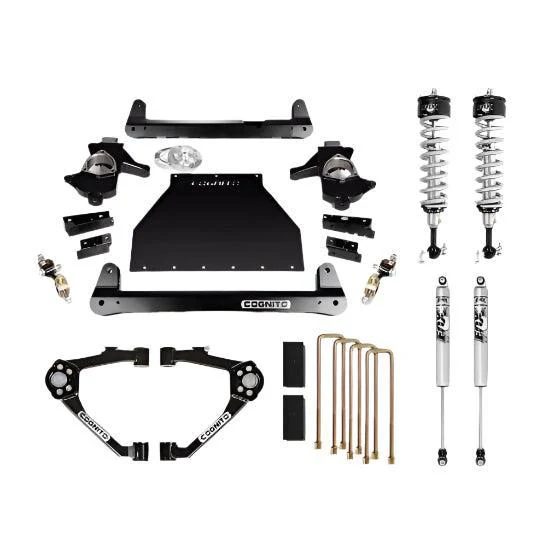 2007-2019 GM 1500 4" Performance Lift Kit W/ Fox 2.0 Performance Series IFP Shocks & Coilovers (210-P0958)