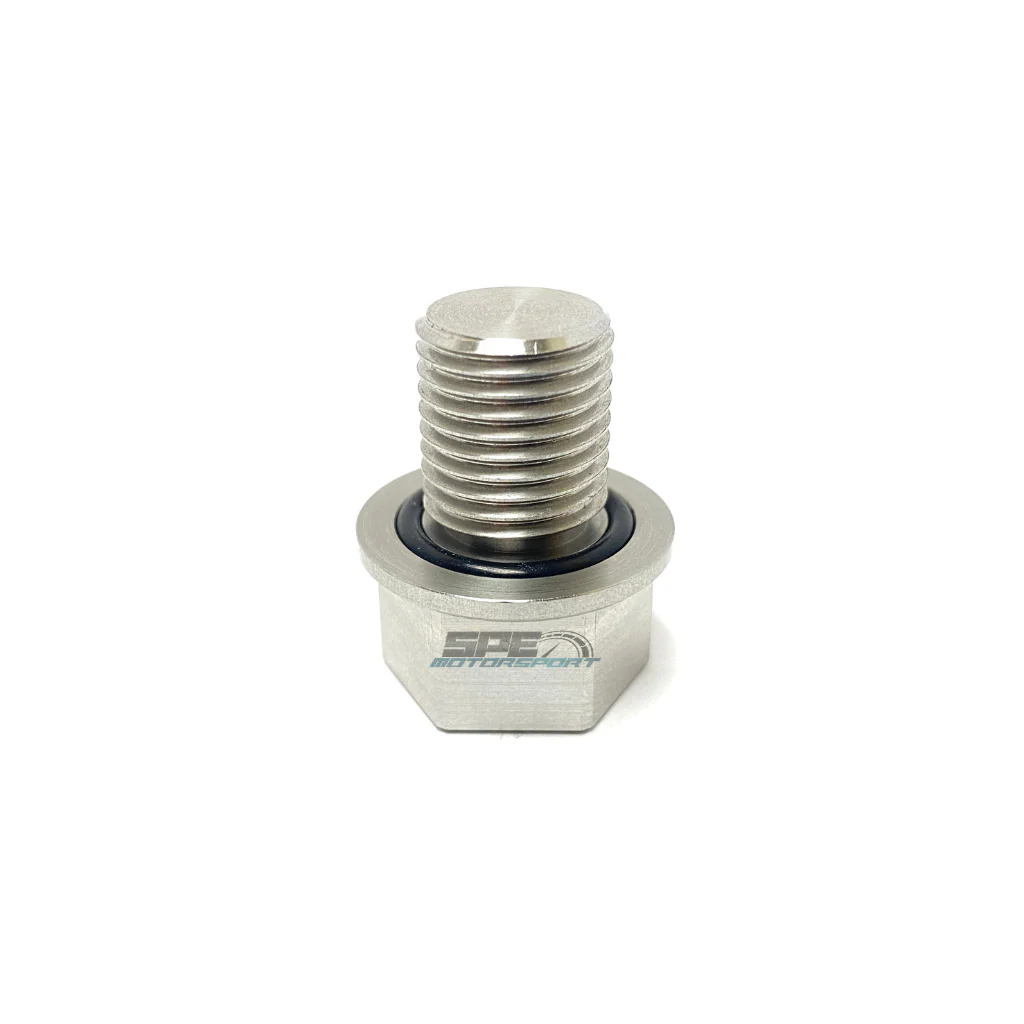 2012-2025 Powerstroke Billet Stainless Steel Oil Drain Plug (SPE-S100123) - Image 3