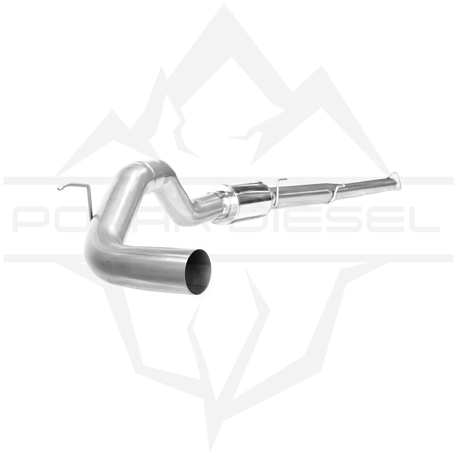 2016-2019 Nissan Titan XD 5.0L Cummins 5" SS Downpipe Back Exhaust - w/ Muffler (PD-1-42831151) - Image 2