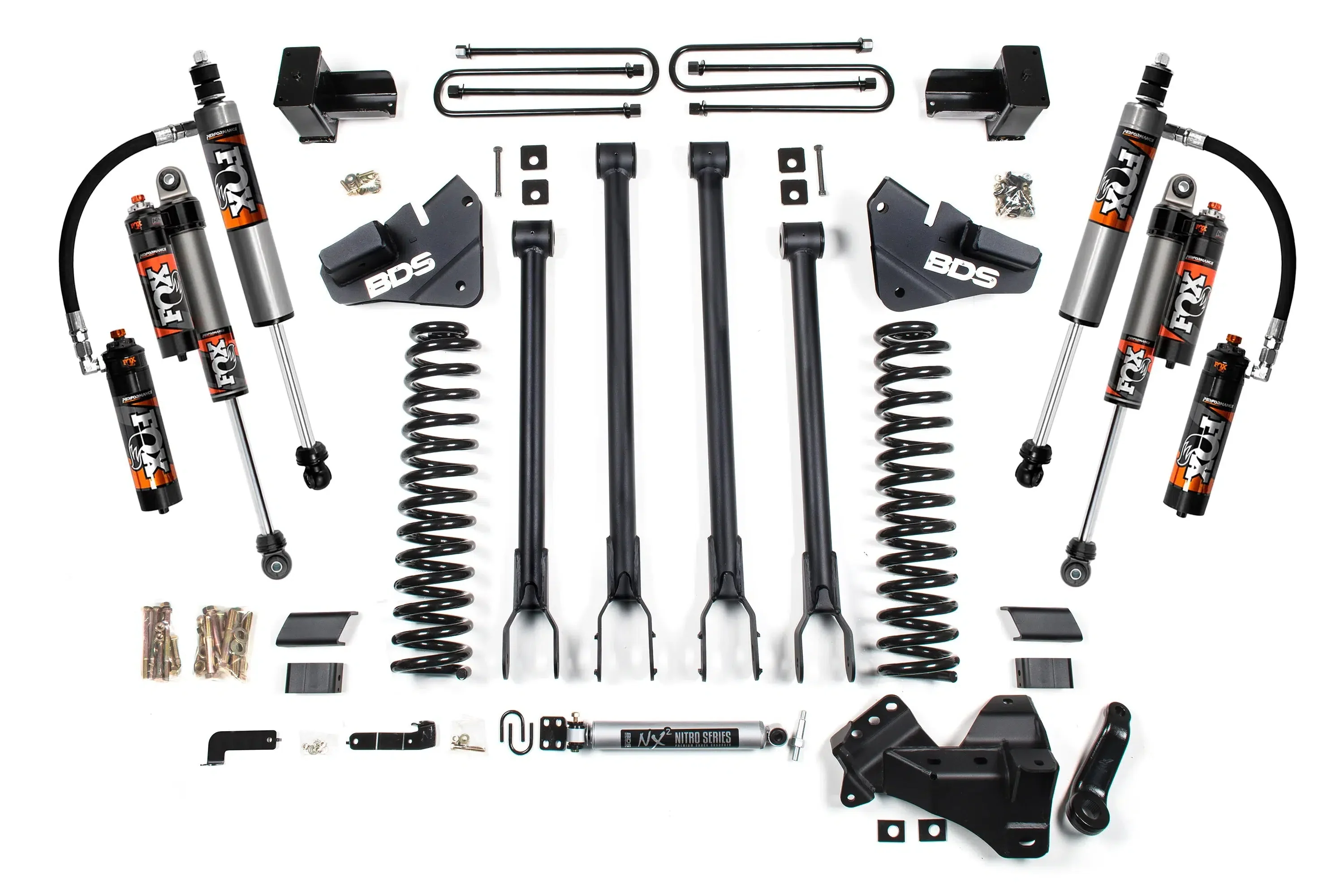 2017-2019 Powerstroke DRW 4" 4-Link Lift Kit (BDS1577H) - Image 3
