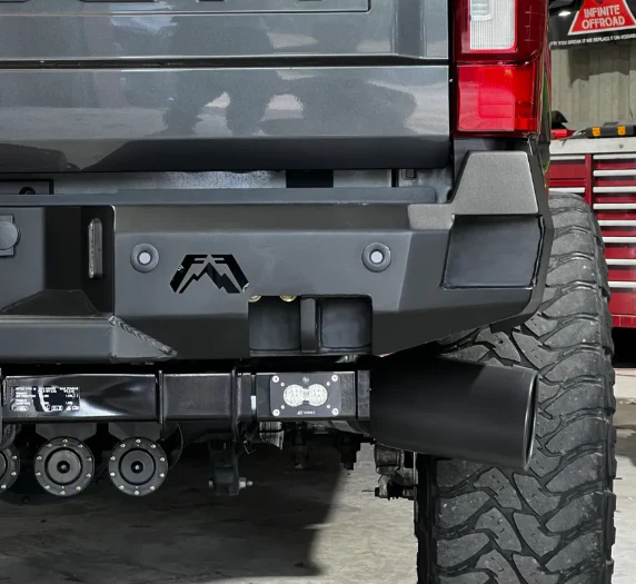 2017-2026 Ford 6.7L Power Stroke Mini Hitch Bar Lighting Kit - Baja Designs S2 Sport w/ Rigid Ignite Endcap (100145-04R) - Image 4