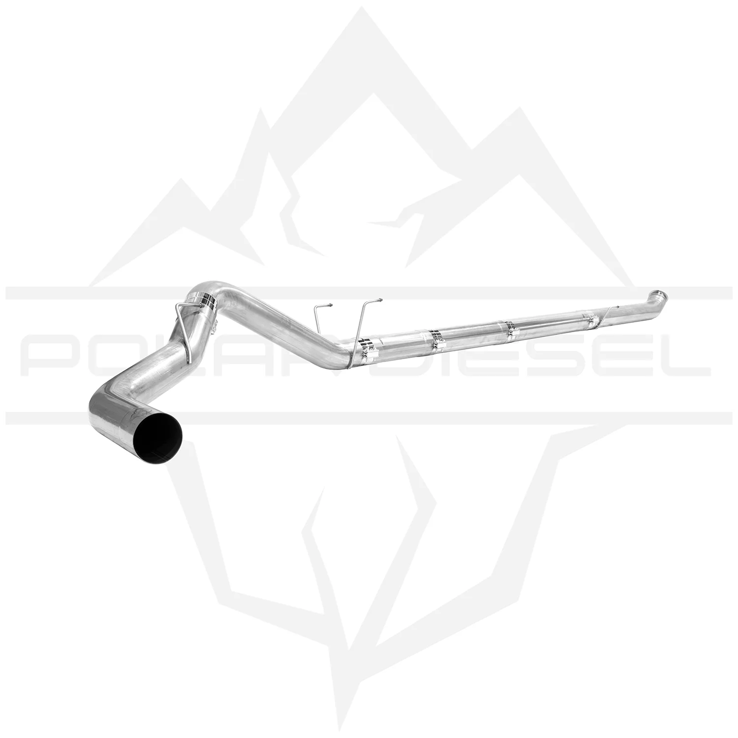 2019-2024 Cummins 6.7L 5" 304SS Downpipe Back Exhaust - No Muffler (PD-1-23133452) - Image 2