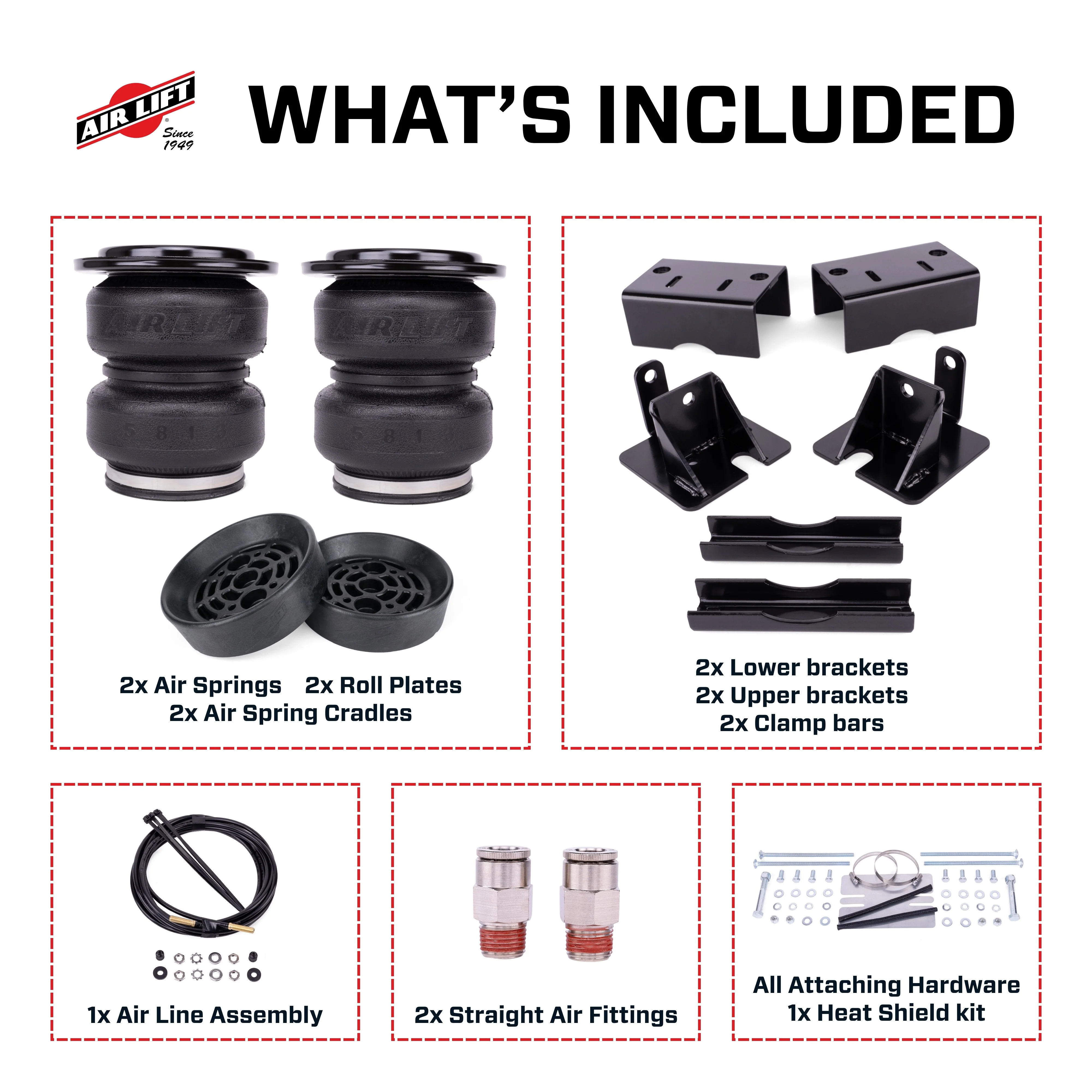 2021-2023 EcoDiesel LoadLifter 5000 Ultimate Air Spring Kit with Air Spring Cradle (88377) - Image 2
