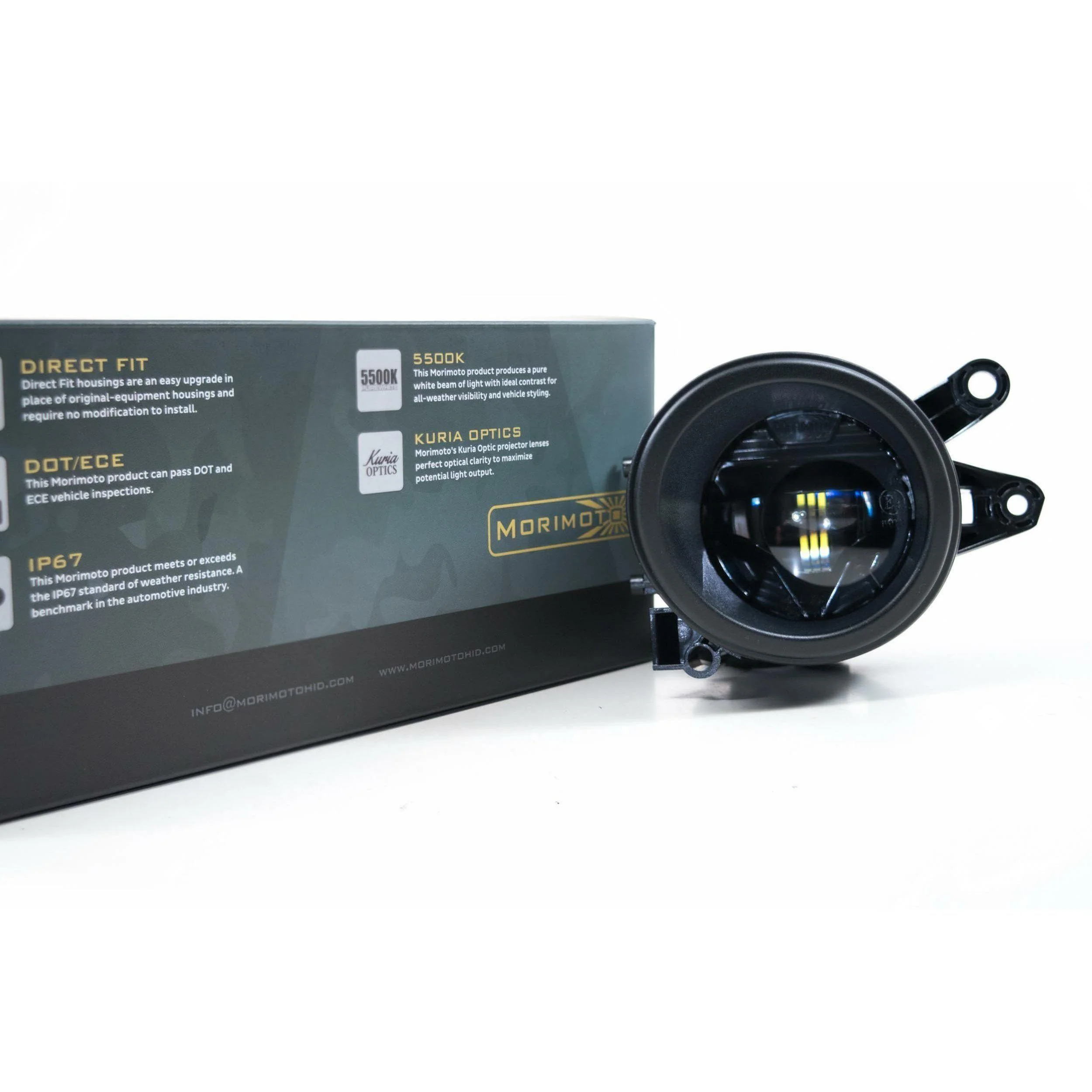 Audi B6 / B7 XB LED Black Fog lights (LF642) - Image 3