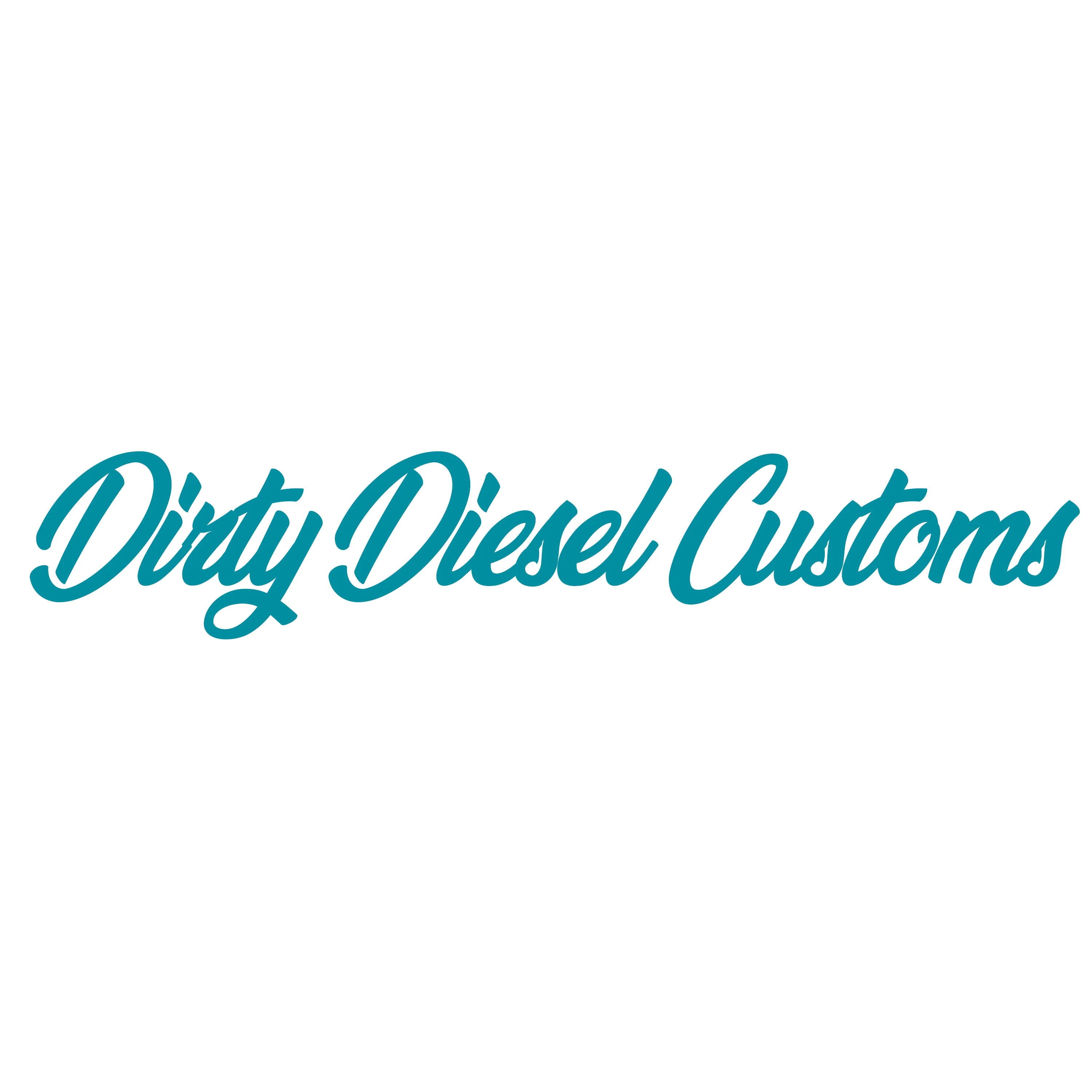 Dirty Diesel Customs Banner Sticker - Image 3