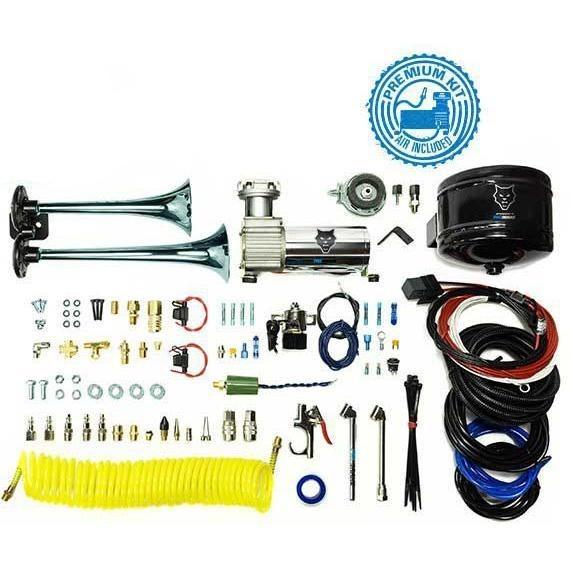 Universal Premium Dual Air Horn Kit w/ Onboard Air (HP10213)