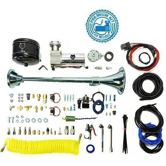 Universal Premium Large Single Air Horn Kit w/ Onboard Air (HP10238)
