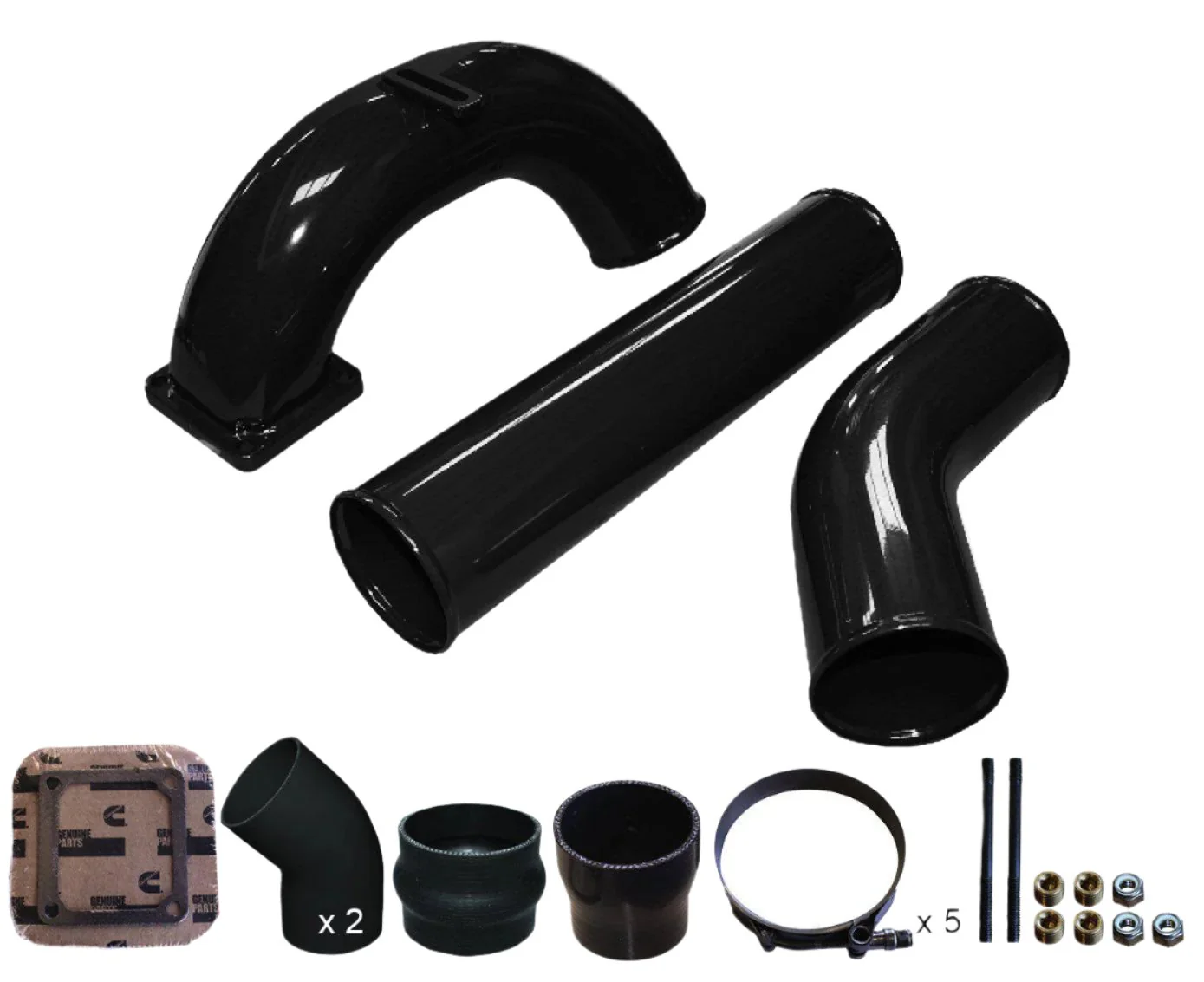 1998.5-2002 Cummins 3.5" Mega Intake System w/ 3.5" Intercooler Tube (PDC9802MW) - Image 3
