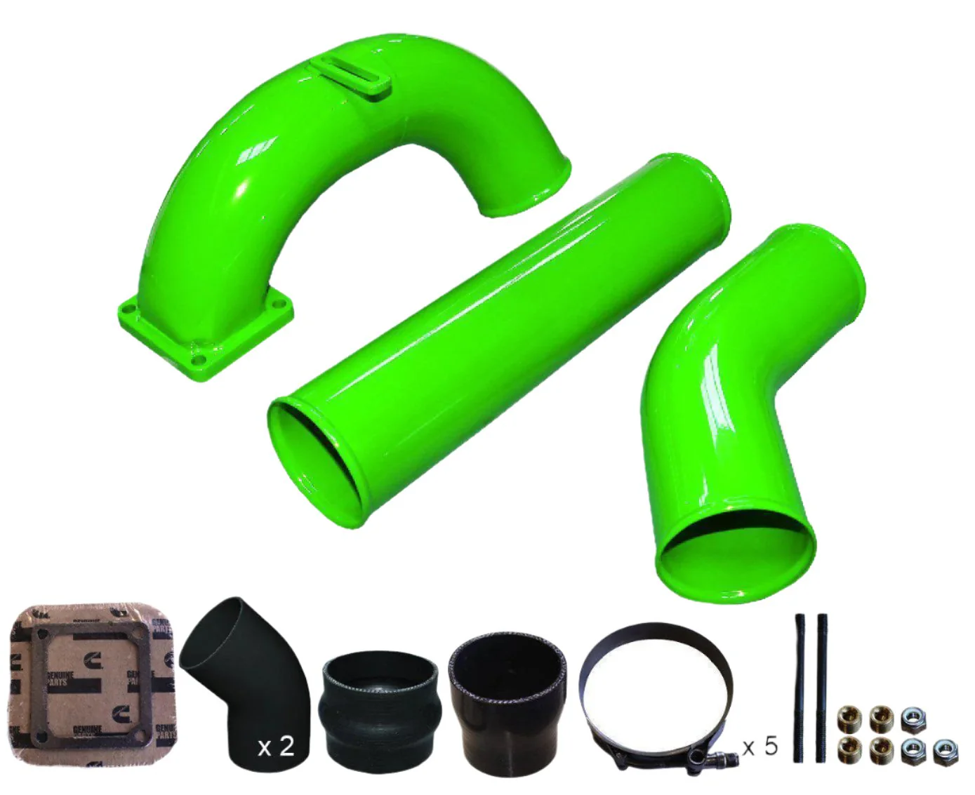 1998.5-2002 Cummins 3.5" Mega Intake System w/ 3.5" Intercooler Tube (PDC9802MW) - Image 5