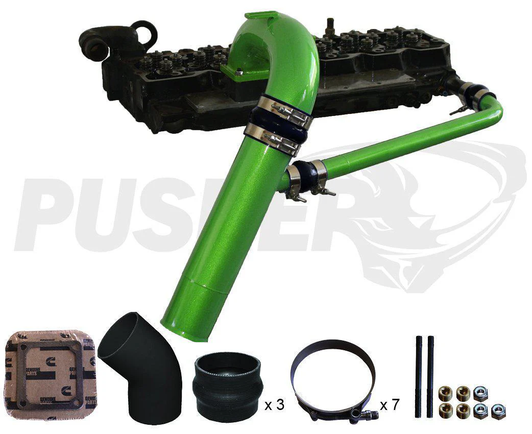 1998.5-2002 Cummins 3.5" Mega Intake System & Cross-Air Kit (PDC9802MCA)