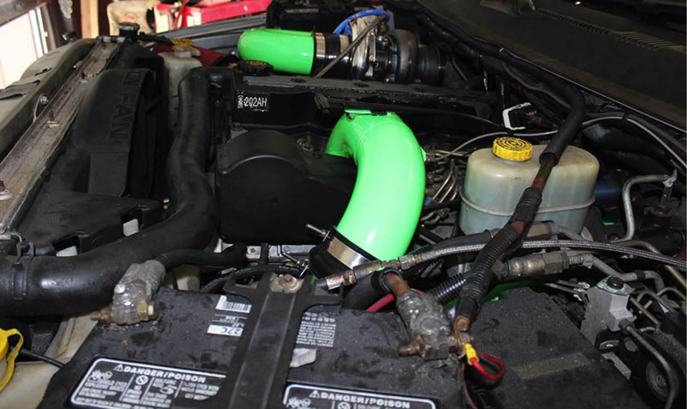 1998.5-2002 Cummins 3.5" Mega Intake System & Cross-Air Kit (PDC9802MCA) - Image 2