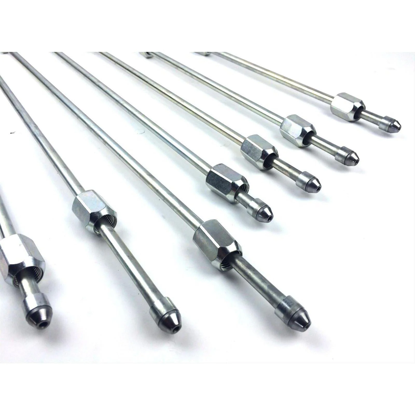 Universal 19" High-Pressure Fuel Line (8mm x 3.5mm Line, M14x1.5 Nuts) (FPE-34200-19)