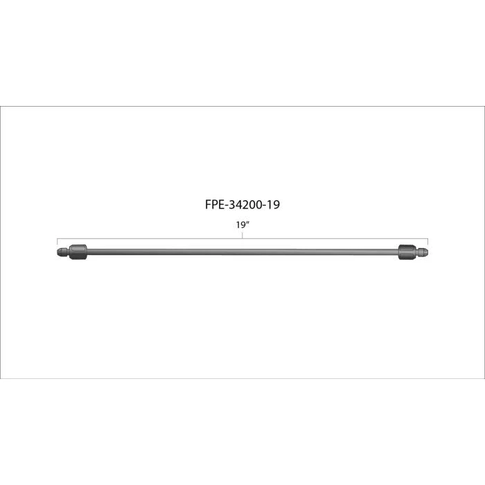 Universal 19" High-Pressure Fuel Line (8mm x 3.5mm Line, M14x1.5 Nuts) (FPE-34200-19) - Image 4