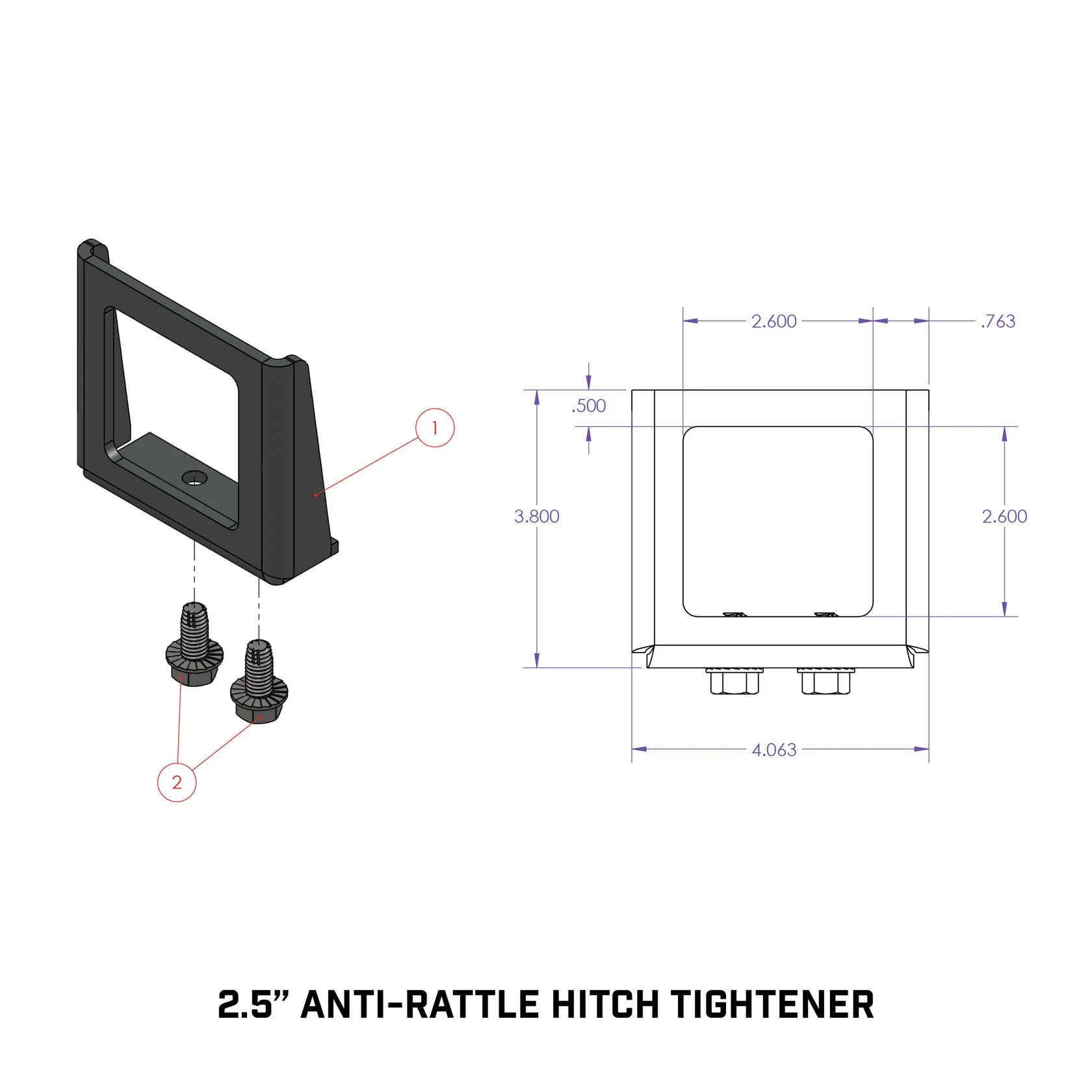 Universal Anti-Rattle Hitch Tightener (GH-1022XX) - Image 5